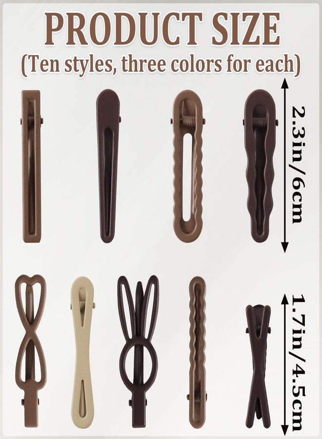 ROPCIA 30 Pack Alligator Hair Clips Hair Barrette, Thick Hair Flat Hair Clips Duck Clips Slide Hair Styling Accessories for Women Girls - Image 2